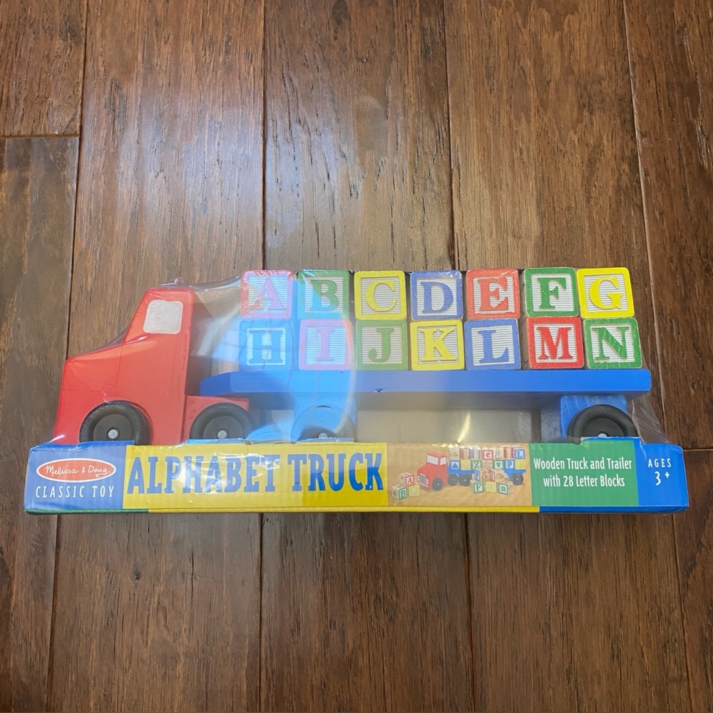 NWT Melissa & Doug Alphabet Wooden Truck – Sealed